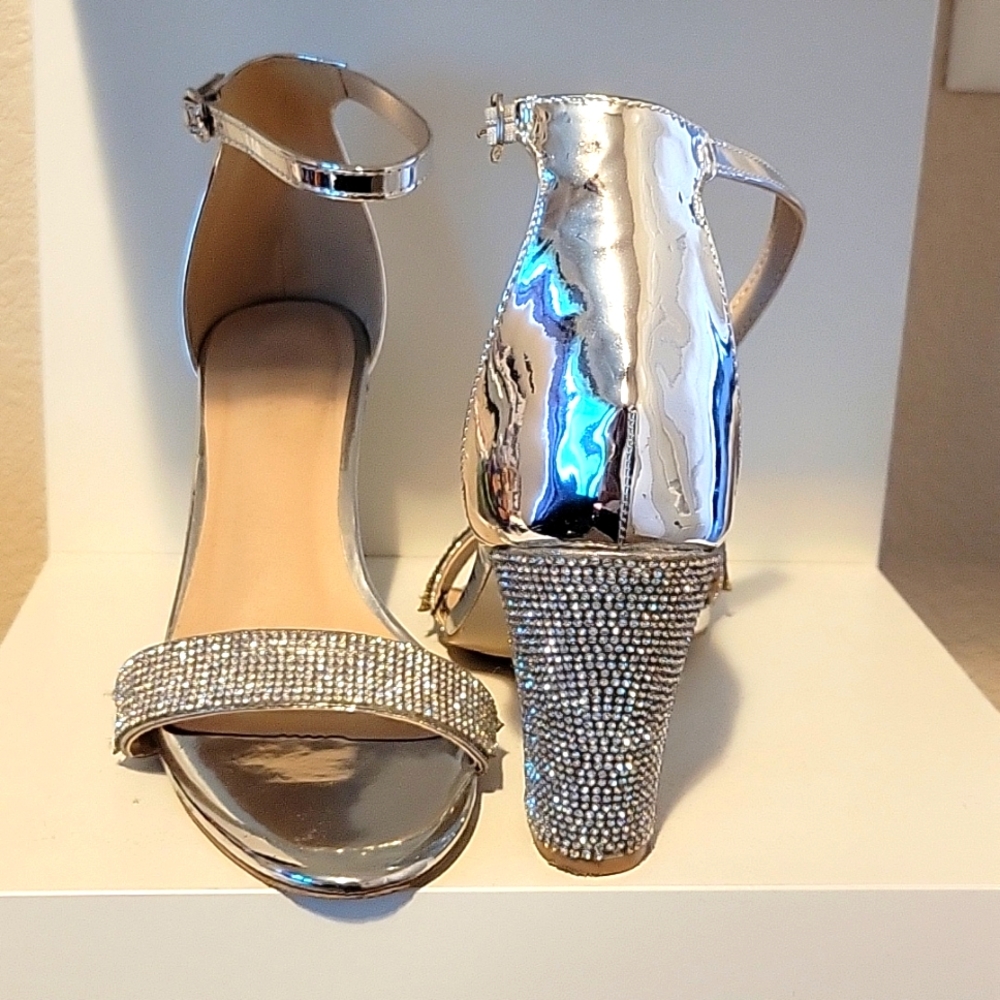 Silver Sparkaly size 8.5 heels